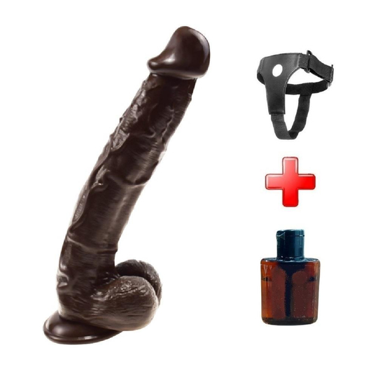 Belden Bağlamalı PenislerLilituShopBelden Bağlamalı 27 cm Gerçekçi Uzun & Kalın Melez Dildo Penis