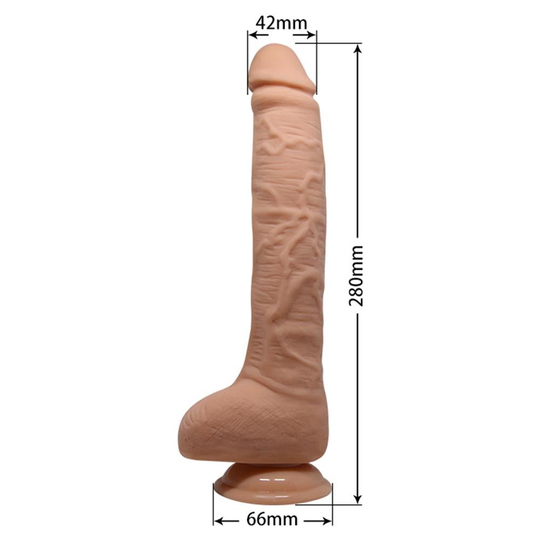Belden Bağlamalı PenislerLilituShopBelden Bağlamalı 28 cm Titreşimli Gerçekçi Kalın Dildo Penis - Dick