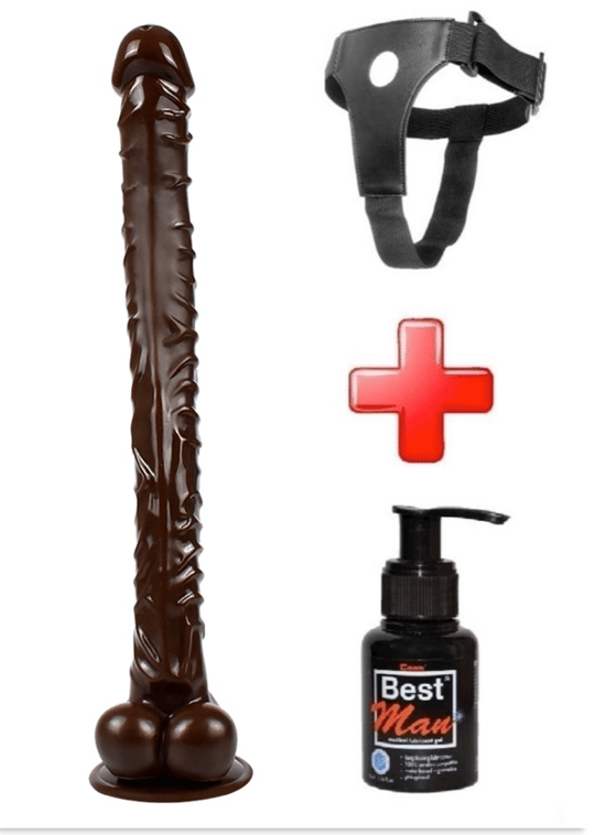 Belden Bağlamalı PenislerLilituShopBelden Bağlamalı 40 cm Gerçekçi Uzun & Kalın Dildo Penis