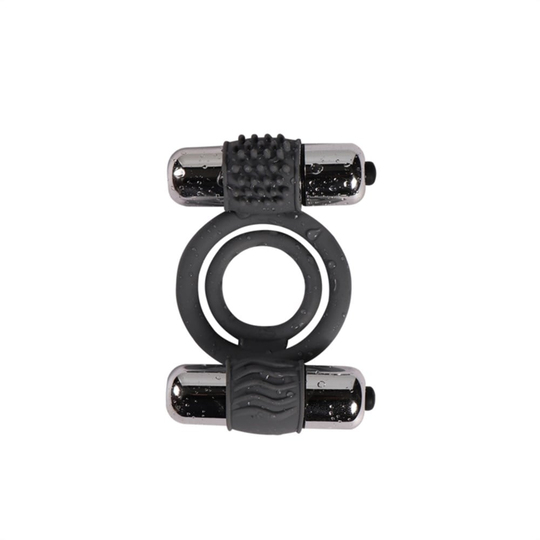 Penis Zevk HalkalarıLilituShopÇift Titreşimli Silikon Penis Halkası