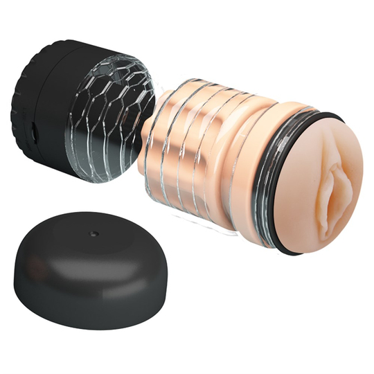  MastürbatörLilituShopDil Uyarım Titreşimli Realistik Suni Vajina Erkek Mastürbatör