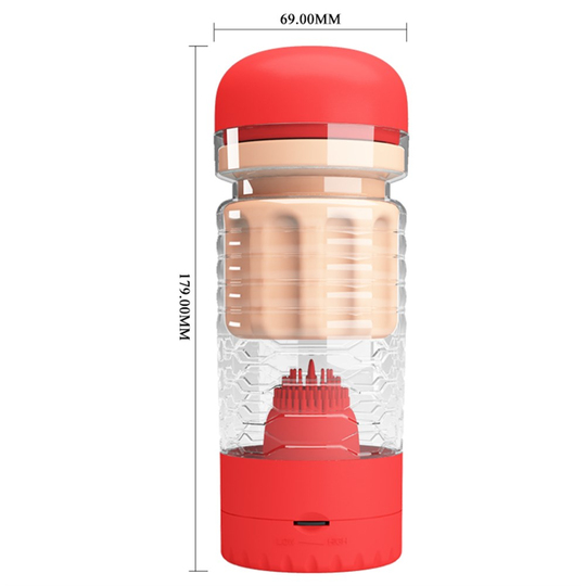 MastürbatörLilituShopDil Uyarım Titreşimli Realistik Suni Vajina Erkek Mastürbatör