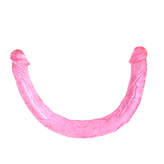  Jel DildolarLilituShopDouble Dones 44 cm Çift Taraflı Jel Yumuşak Penis Dildo
