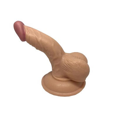  Realistik Titreşimsiz Penis lovetoyDrlove Vantuzlu Realistik Penis Anal Vajinal Dildo 13 cm