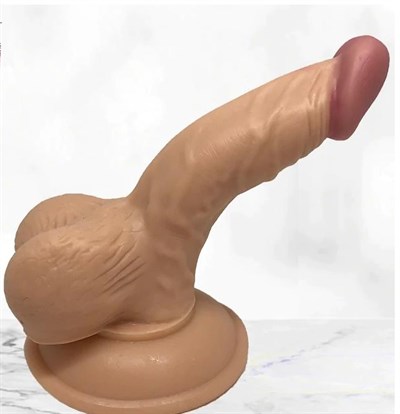  Realistik Titreşimsiz Penis lovetoyDrlove Vantuzlu Realistik Penis Anal Vajinal Dildo 13 cm