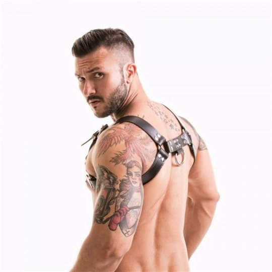 El Ayak Bağlama SetleriLilituShopFetish Dream Erkek Harness Deri Kemer