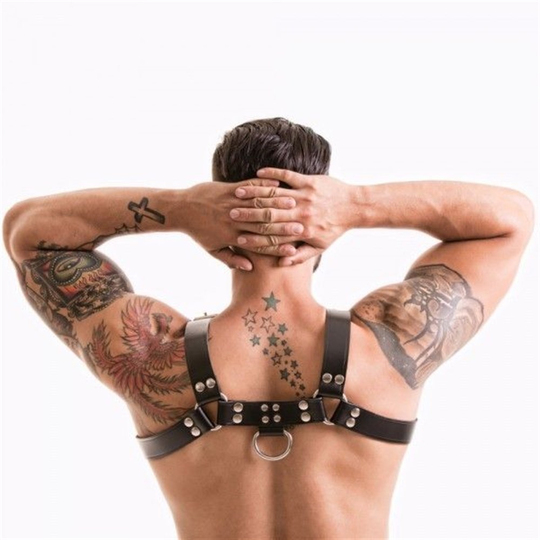 El Ayak Bağlama SetleriLilituShopFetish Dream Erkek Harness Deri Kemer