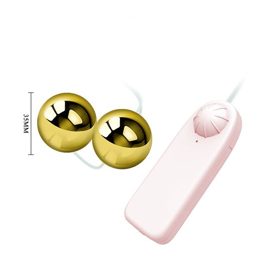 Anal VibratörLilituShopGolden Ball Kumandalı Titreşim Topları