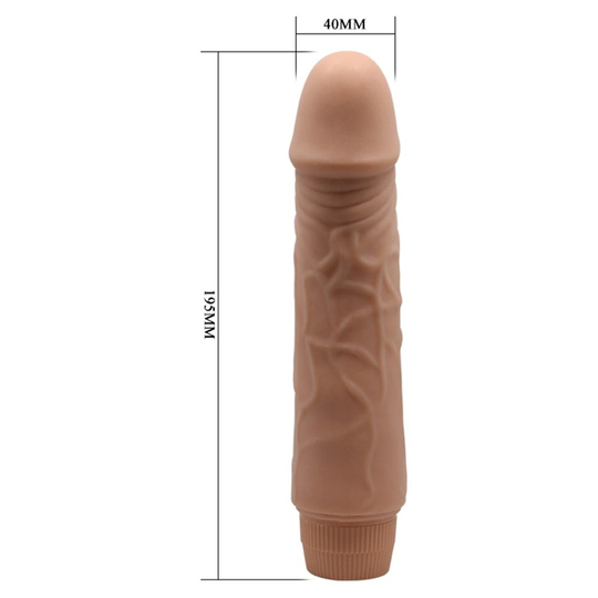  VibratörlerLilituShopGüçlü Titreşimli 19,5 cm Realistik Vibratör Gerçekci Penis Dildo