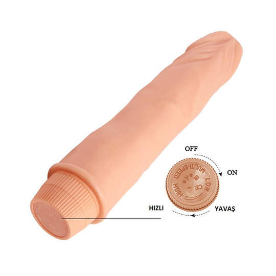  VibratörlerLilituShopGüçlü Titreşimli 21,5 cm Realistik Vibratör Gerçekci Penis Dildo