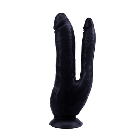  Realistik Zenci - Melez PenislerLilituShopİki Uçlu Vantuzlu Realistik Çatal Zenci Dildo Penis