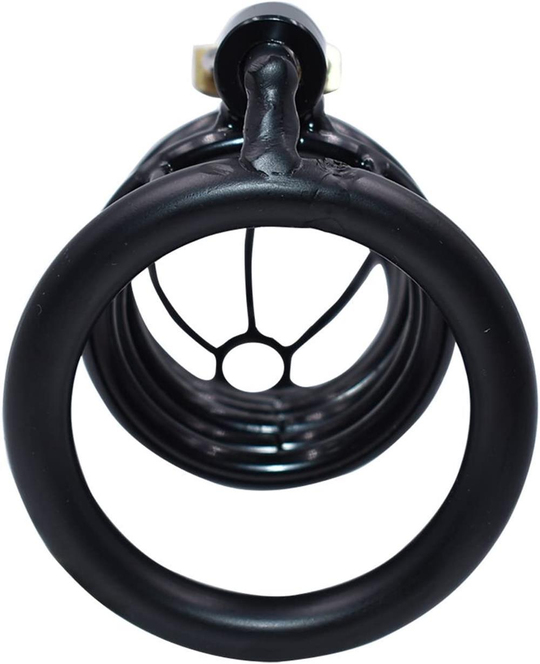 Penis Kılıfları HalkalarıLilituShopKilitli Çelik Fetiş Penis Kafesi Siyah