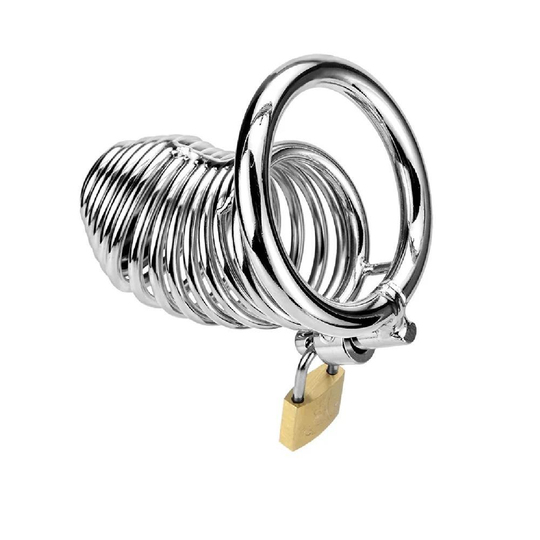 Penis Kılıfları HalkalarıLilituShopKilitli Çelik Fetiş Penis Kafesi