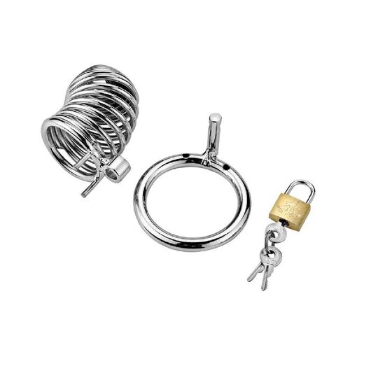 Penis Kılıfları HalkalarıLilituShopKilitli Çelik Fetiş Penis Kafesi