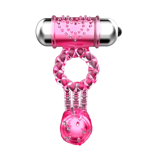 Penis Zevk HalkalarıLilituShopKlitoral Uyarıcılı Çift Titreşimli Penis Halkası