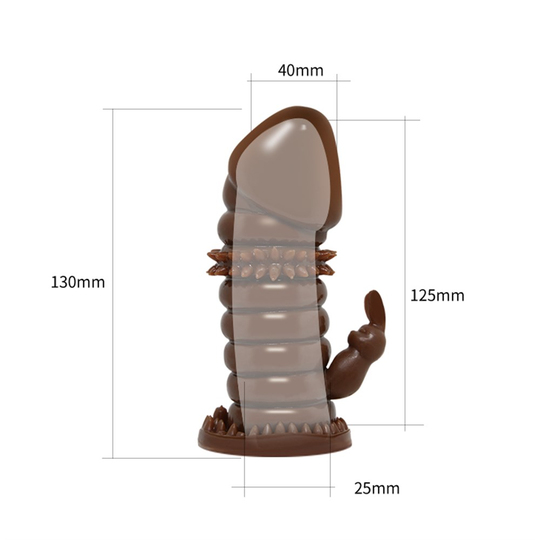  Penis Kılıfları HalkalarıLilituShopKlitoral Uyarıcılı Tırtıklı Boğumlu Penis Kılıfı