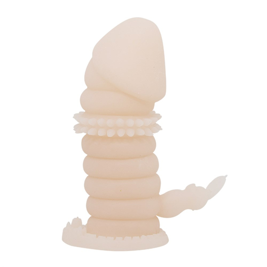  Penis Kılıfları HalkalarıLilituShopKlitoral Uyarıcılı Tırtıklı Boğumlu Penis Kılıfı