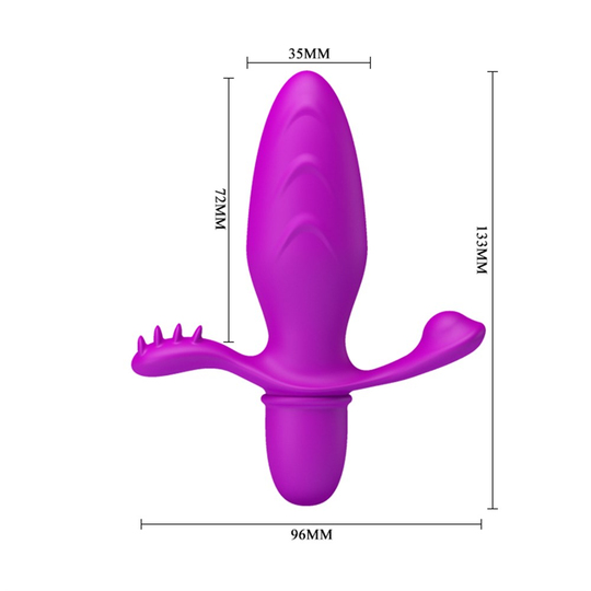 Anal PlugLilituShopKlitoral Uyarıcılı Titreşimli Anal Plug