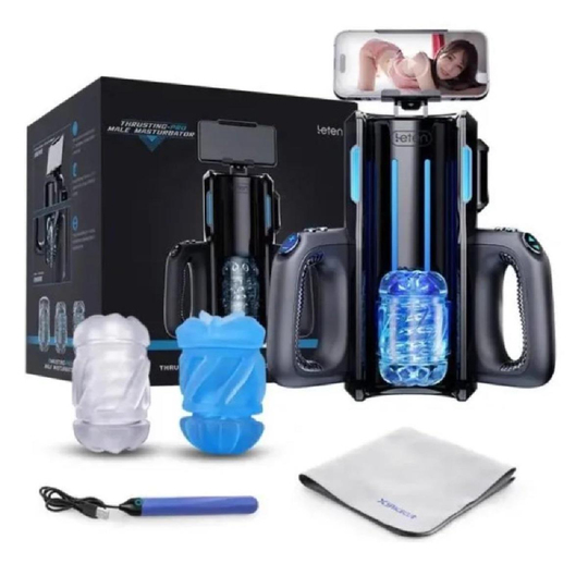 Vajina Ve MastürbatörLilitu ShopLeten USB Şarjlı İleri Geri Hareketli Titreşimli Emme Vakum Ayarlı Sesli Masturbatör - Leten King