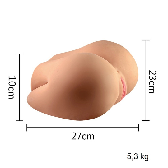 Vajina lovetoyLOVETOY 2 İşlevli Realistik Bayan Kalça Vajina Anüs Mastürbatör