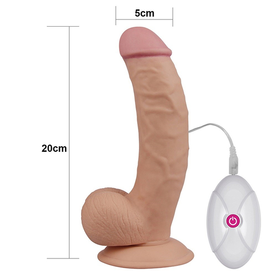 Realistik Titreşimli PenislerLilituShopLOVETOY UR3 Yeni Nesil Titreşimli 20 cm Realistik Vibratör Dildo