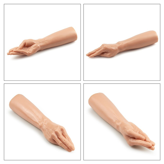  Realistik Titreşimsiz PenisLilituShopMagic Hand El Görünümlü 35 cm Realistik Dildo