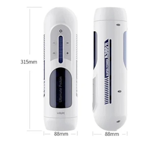 Vajina Ve MastürbatörLilitu ShopManyetik USB Şarjlı Sesli İleri Geri Hareketli Titreşimli Emme Vakum Ayarlı Masturbatör - Leten Future 380 Piston