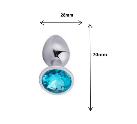 Anal TıkaçLilituShopMücevher Taşlı Paslanmaz Çelik Anal Tıkaç (Plug)
