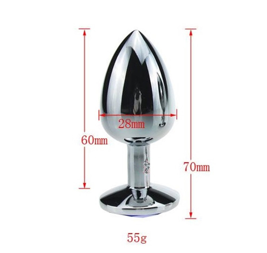 Anal TıkaçLilituShopMücevher Taşlı Paslanmaz Çelik Anal Tıkaç (Plug)