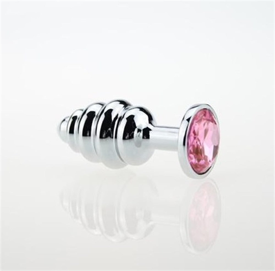 Anal TıkaçLilituShopMücevher Taşlı Paslanmaz Çelik Boğumlu Anal Tıkaç (Plug)