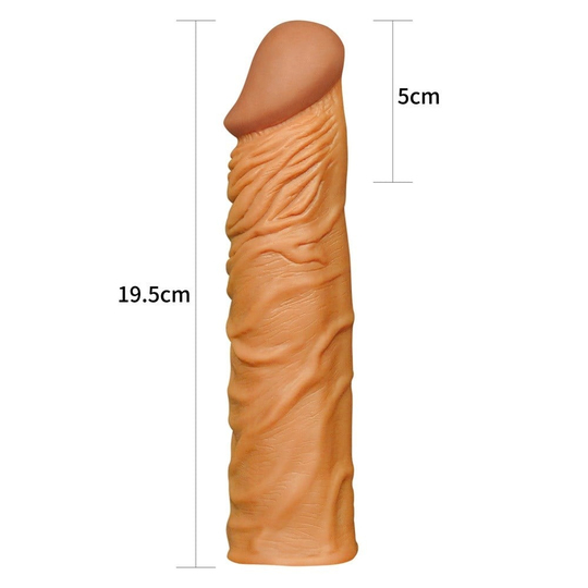  Penis Kılıfları HalkalarıLilituShopNature Extender 5 cm Dolgulu Premium Melez Silikon Penis Kılıfı