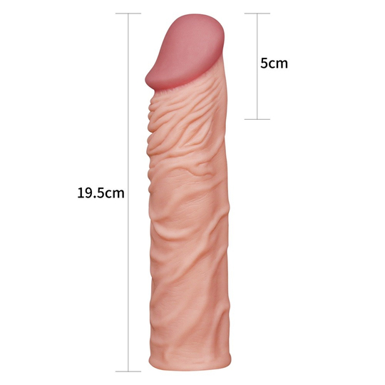  Penis Kılıfları HalkalarıLilituShopNature Extender 5 cm Dolgulu Premium Ten Rengi Silikon Penis Kılıfı