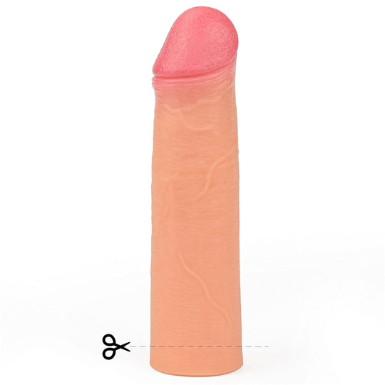  Penis Kılıfları HalkalarıLilituShopNature Extender 5,5 cm Dolgulu Premium Ten Rengi Silikon Penis Kılıfı