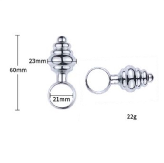 Anal TıkaçLilituShopPaslanmaz Çelik Boğumlu Anal Tıkaç (Plug)