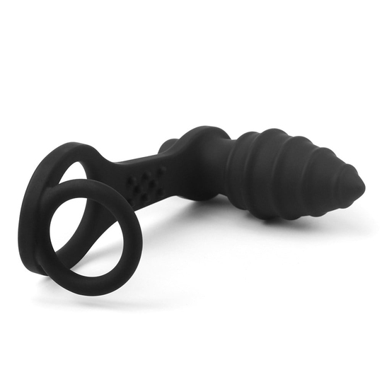 Anal TıkaçLilituShopPenis Halkalı Titreşimli Anal Penetratör Plug Masturbatör