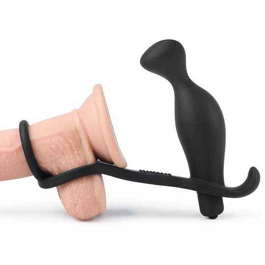 Anal TıkaçLilituShopPenis Halkalı Titreşimli Anal Penetratör Plug Masturbatör