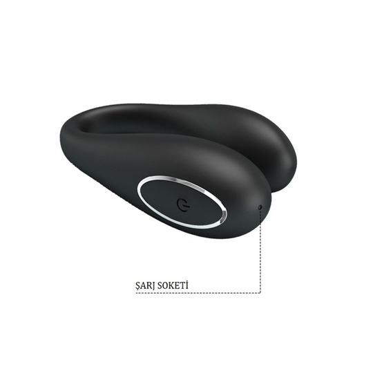  VibratörlerLilituShopPretty Love Algernon Siyah USB Şarjlı 12 Titreşimli Uzaktan Kumandalı Vibratör