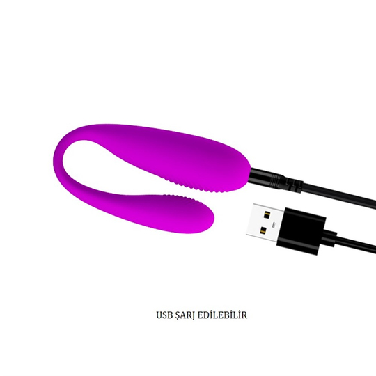  VibratörlerLilituShopPretty Love USB Şarjlı 12 Titreşimli Uzaktan Kumandalı Vibratör
