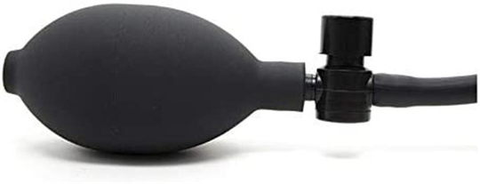 Anal Fantezi ÜrünleriLilituShopŞişebilen Pompalı Damarlı Anal Plug Siyah