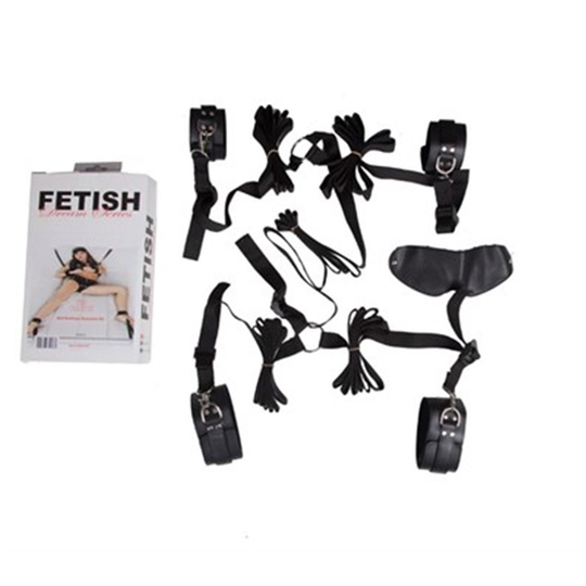 El Ayak Bağlama SetleriNmc NanmaSiyah El Ayak ve Yatak Bağlama Seti Deri