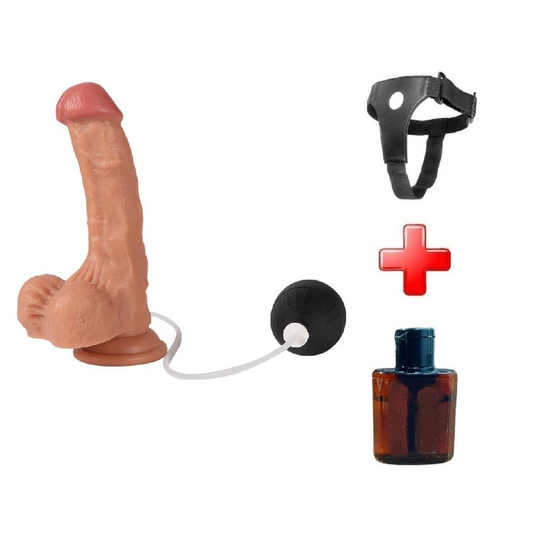 REALİSTİK PENİSLERLilituShopSu Fışkırtmalı Vantuzlu Ten Dokulu 18 cm Penis