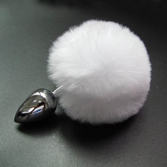 Anal TıkaçLilituShopTavşan Kuyruklu Paslanmaz Çelik Anal Tıkaç