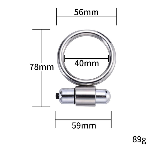 Penis Zevk HalkalarıLilituShopTitreşimli Metal Penis Halkası