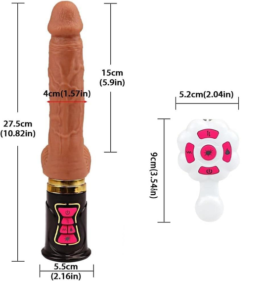 Vibratör ÇeşitleriLilitu ShopUSB Manyetik Şarjlı Uzaktan Kumandalı 6 İleri Geri & 8 Titreşim & Isıtma Fonksiyonlu Teknolojik Vibratör