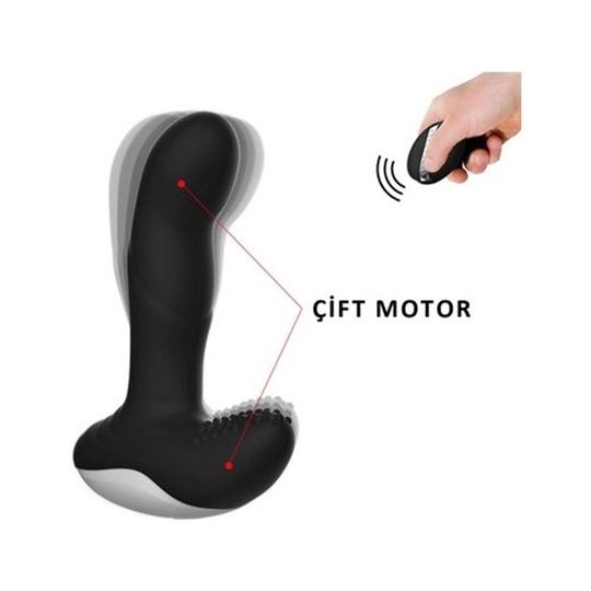 Vibratör ÇeşitleriLilituShopUSB Manyetik Şarjlı Uzaktan Kumandalı Gıdıklama Fonksiyonlu Isıtmalı Anal Vajinal Teknolojik Vibratör