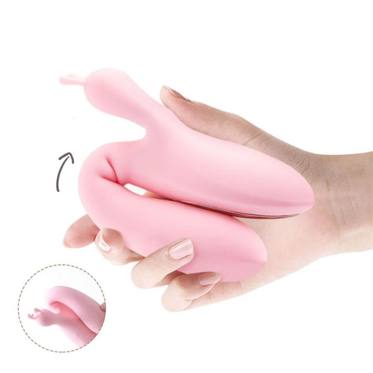 Vibratör ÇeşitleriLilituShopUSB Şarjlı 10 Fonksiyonlu Klitoris Uyarıcılı Katlanabilir Teknolojik Tavşan Vibratör