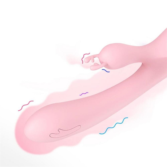 Vibratör ÇeşitleriLilituShopUSB Şarjlı 10 Fonksiyonlu Klitoris Uyarıcılı Katlanabilir Teknolojik Tavşan Vibratör