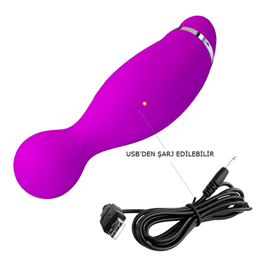 Modern VibratörlerLilituShopUSB Şarjlı 12 Emme ve 12 Titreşim Fonksiyonlu Teknolojik Vibratör- Pecker