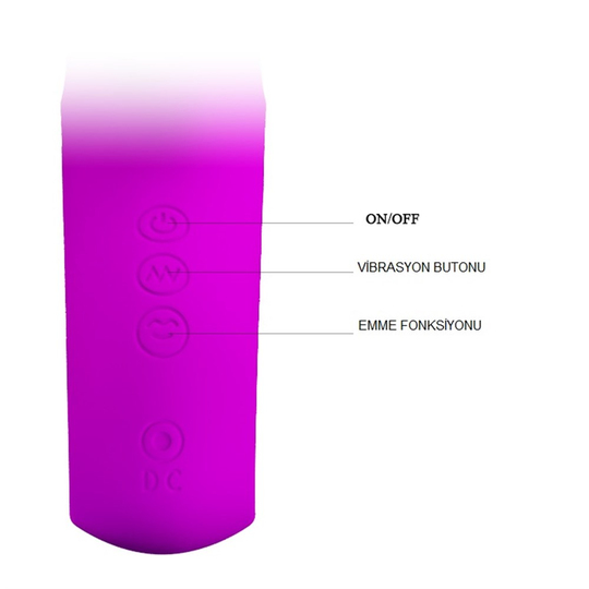 VibratörlerLilituShopUSB Şarjlı 12 Emme ve Titreşim Fonksiyonlu Teknolojik Vibratör