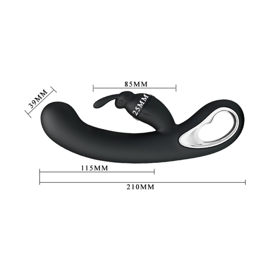  VibratörlerLilituShopUSB Şarjlı 12 Fonksiyonlu Klitoris Uyarıcılı Teknolojik Tavşan Vibratör - Webb
